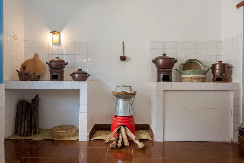 Kuchyň nebo kuchyňský kout v ubytování Sanur House