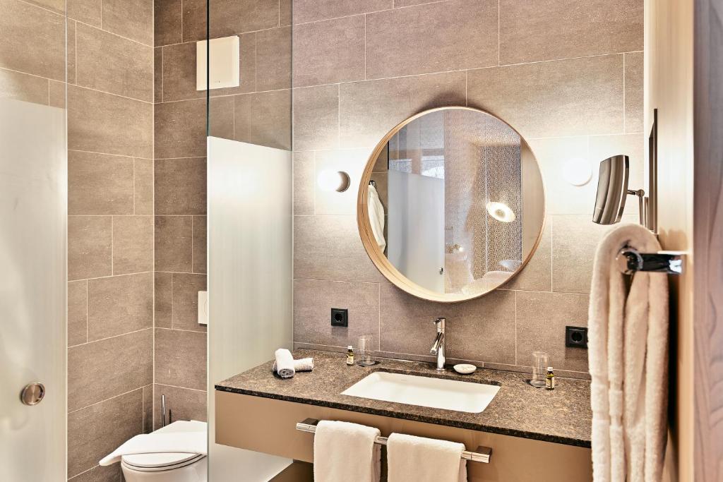Koupelna v ubytování Aktiv-Hotel Sarotla