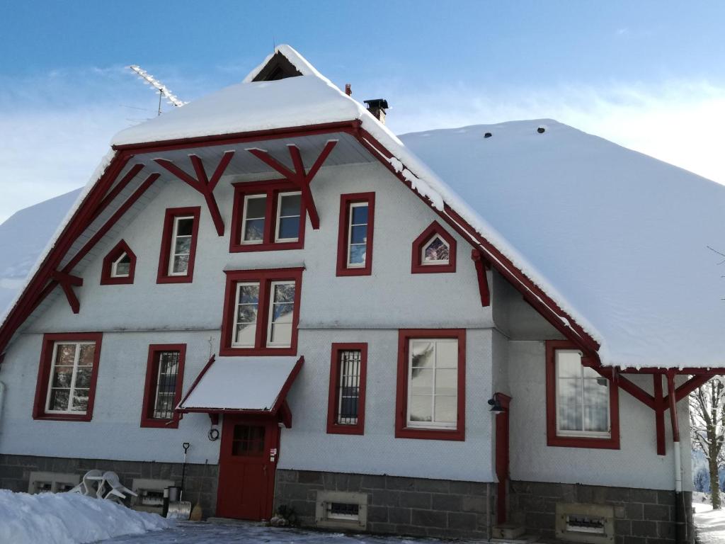 トートモースにあるHotel La Quinta - adults onlyの雪に覆われた家