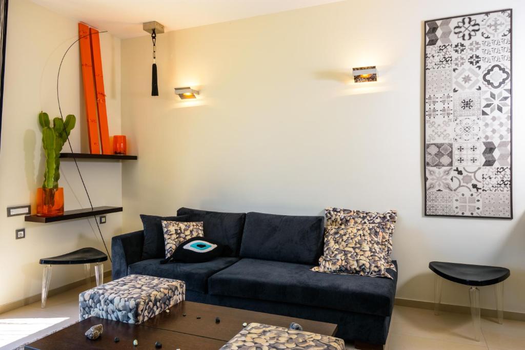Posezení v ubytování Anemos Elounda Villas