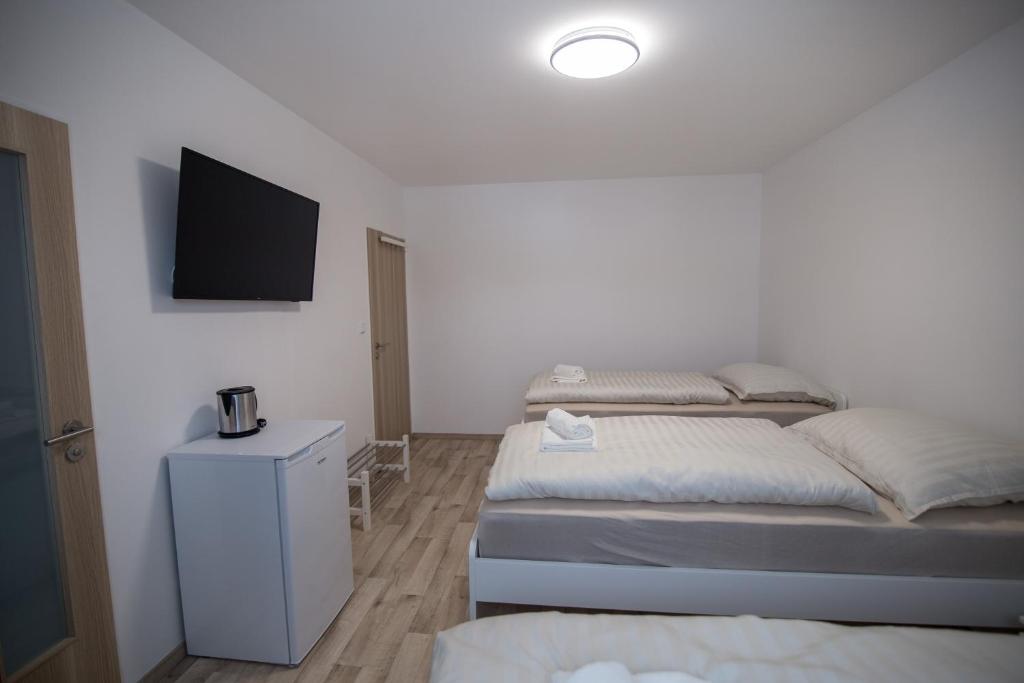 Postel nebo postele na pokoji v ubytování apartment Dana