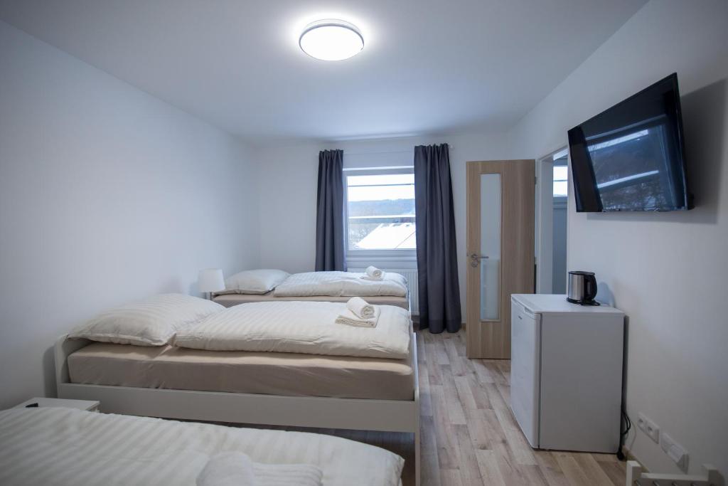 Postel nebo postele na pokoji v ubytování apartment Dana