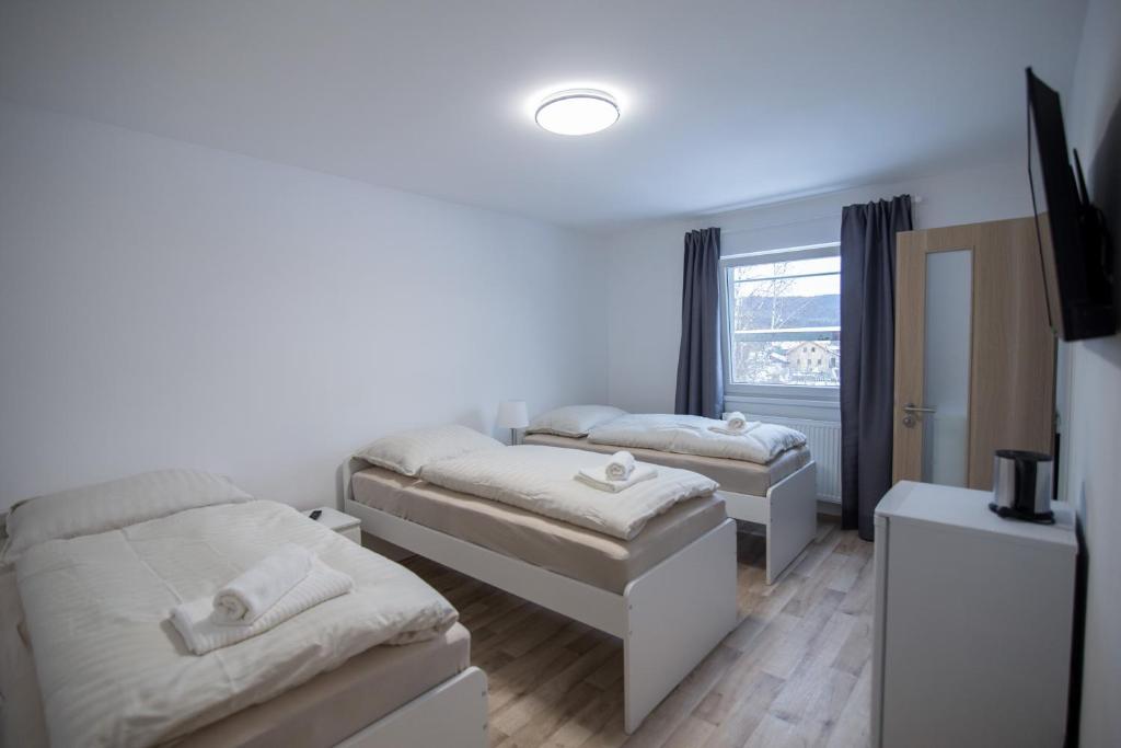 Postel nebo postele na pokoji v ubytování apartment Dana