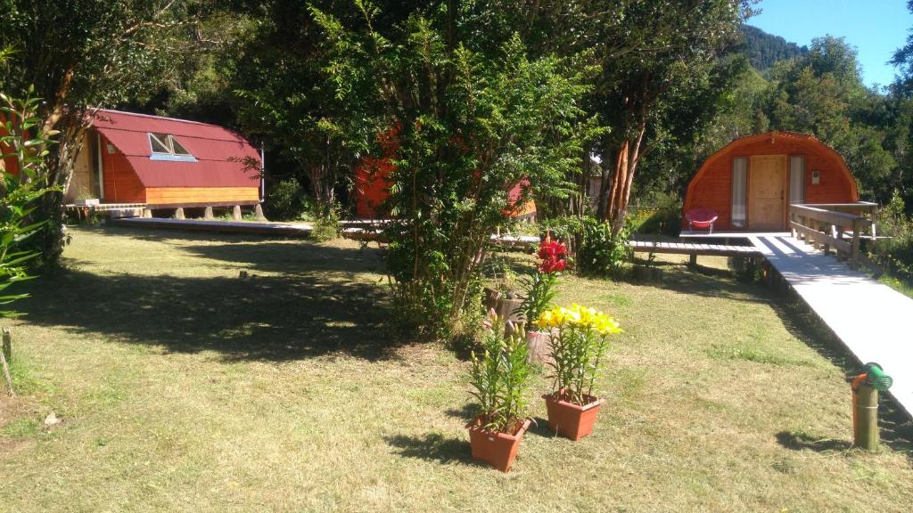 Zahrada ubytování Eco Cabañas Wanderlust