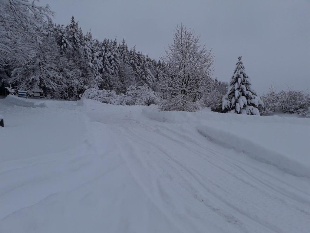 Fewo mit Fichtelberg und Keilbergblick v zimě