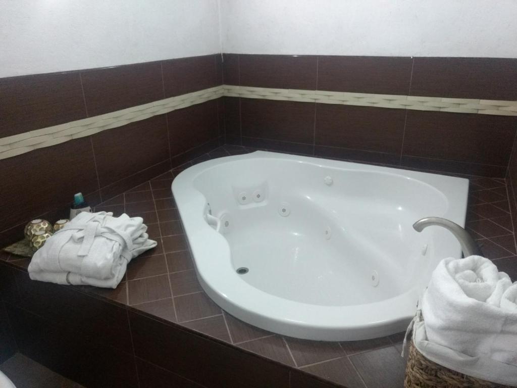 Koupelna v ubytování HOTEL JD TEPOZTLÁN