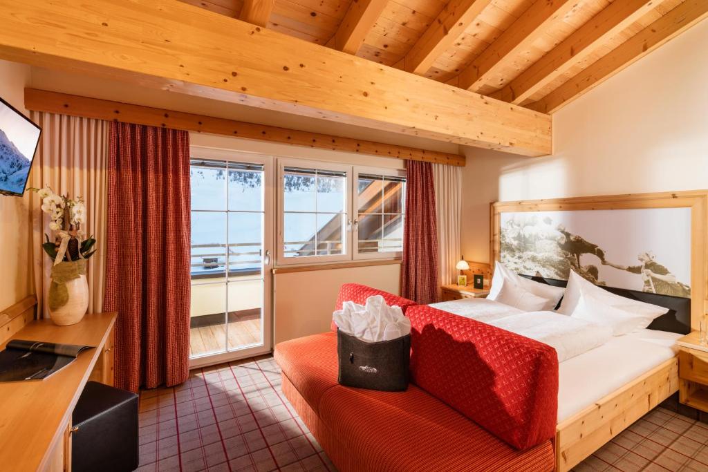 Postel nebo postele na pokoji v ubytování Hotel Venter Bergwelt