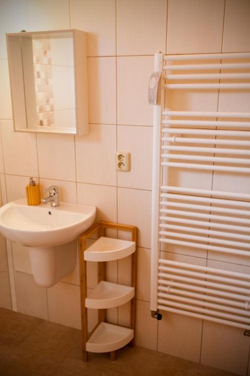 Koupelna v ubytování Pension Špejchar u Vojty