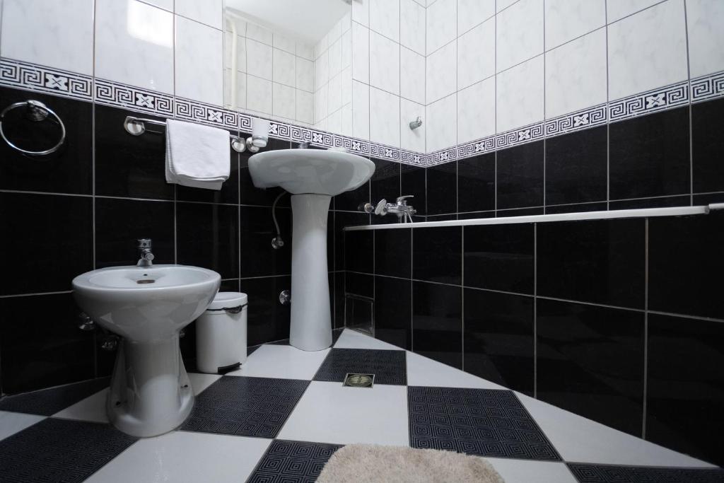 Koupelna v ubytování Hotel Dunav Požarevac