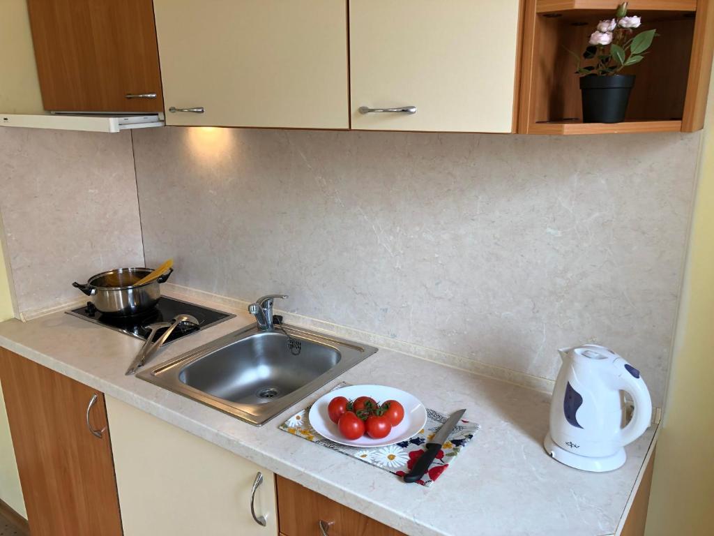 A kitchen or kitchenette at Beatris Family House
