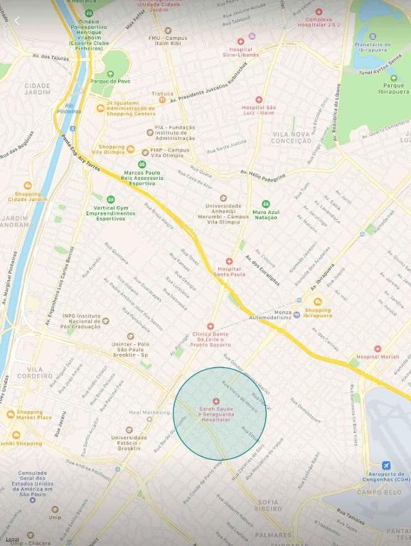  Quarto Inteiro no Campo Belo perto do consulado dos EUA e Aeroporto de Congonhas