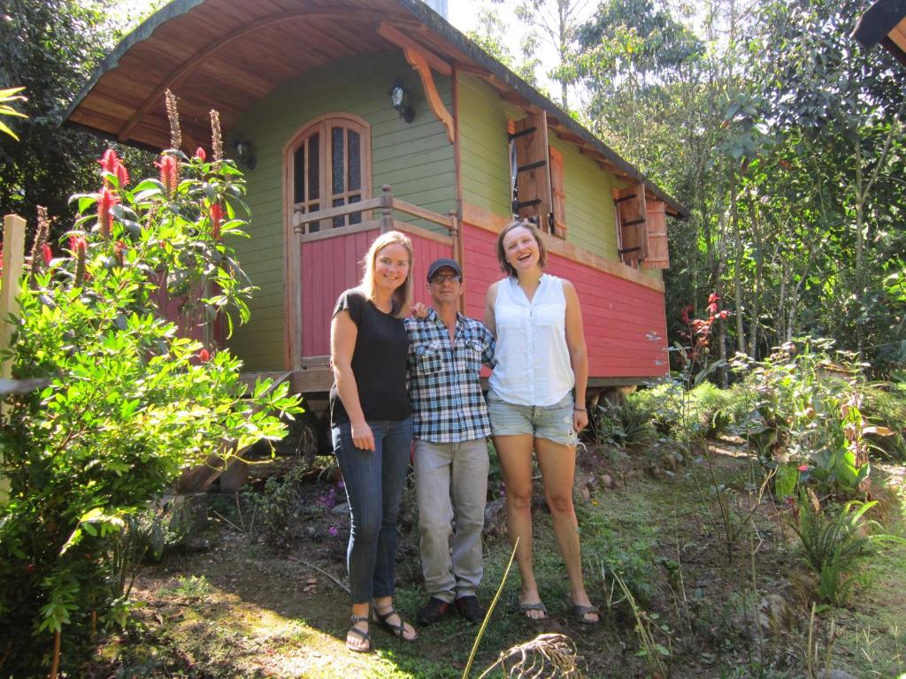 Hosté ubytování Hosteria La Roulotte - Mindo