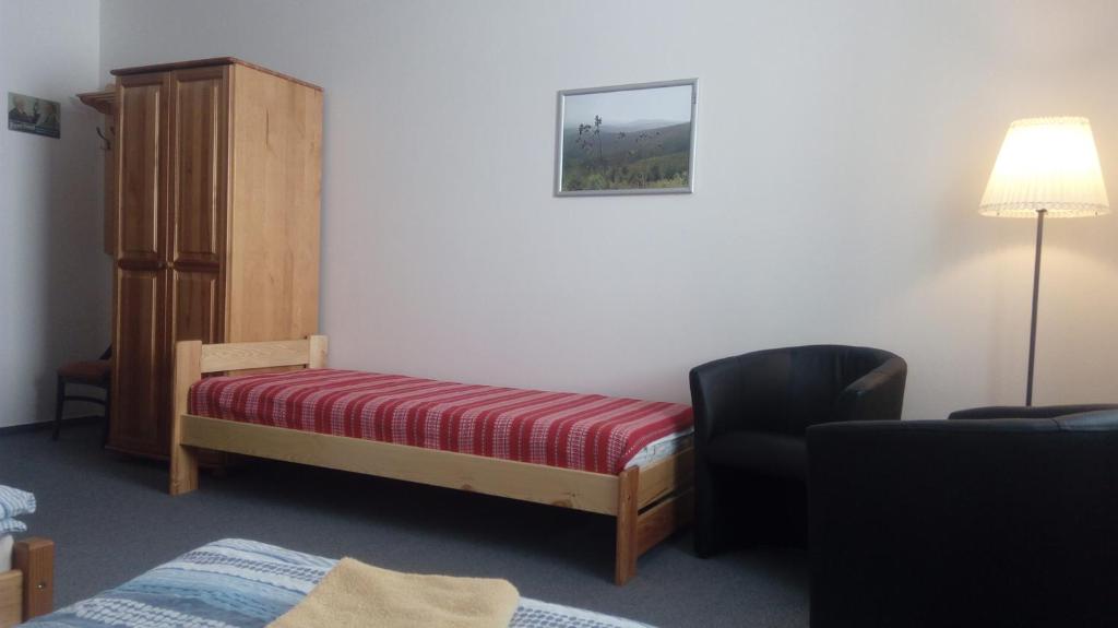 Postel nebo postele na pokoji v ubytování Rekreace Zelba
