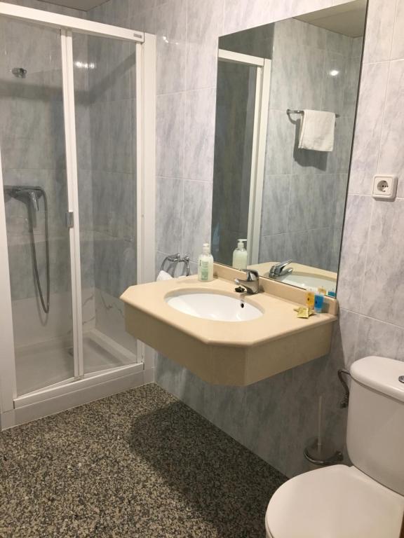 Koupelna v ubytování Hostal Casa Barranco