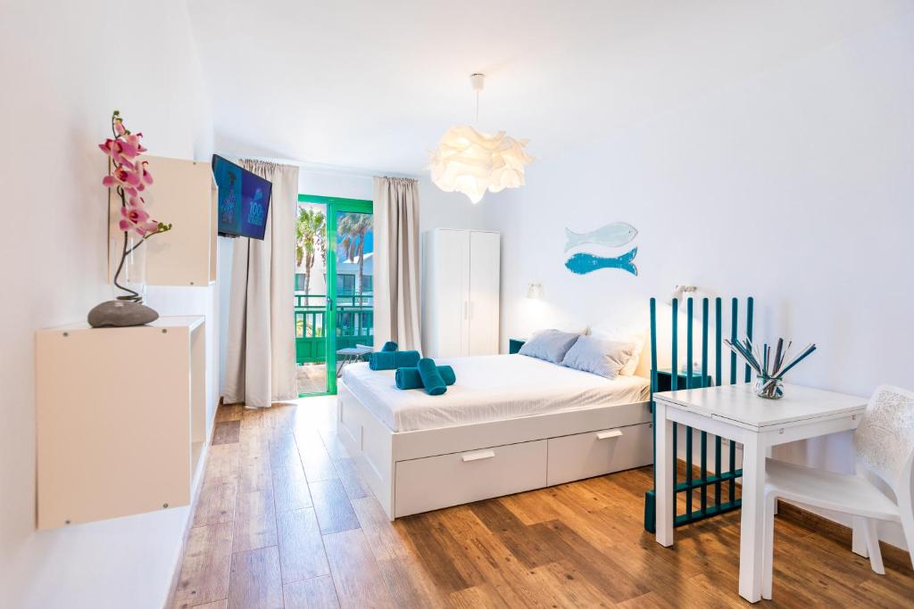 Postel nebo postele na pokoji v ubytování Vivienda Vacacional Paradise