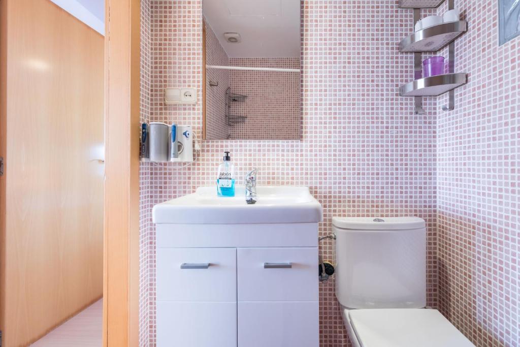 Koupelna v ubytování Apartamento Calipso