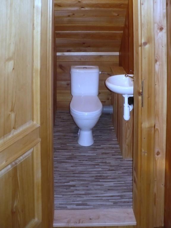 Koupelna v ubytování Apartmán ve Skanzenu