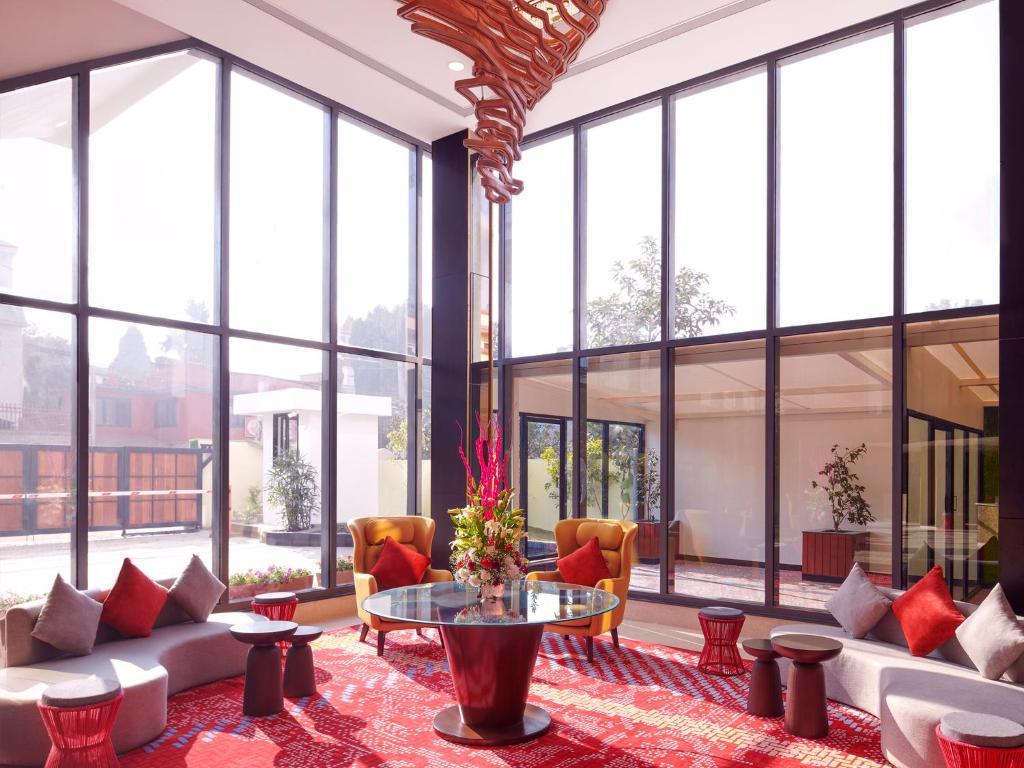 Posezení v ubytování Vivanta Kathmandu