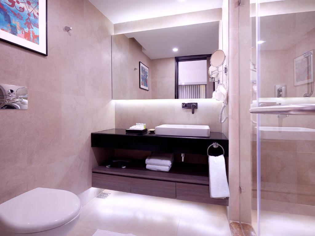 Koupelna v ubytování Vivanta Kathmandu
