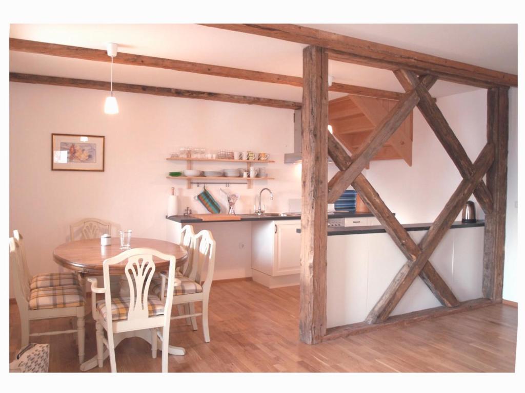 Kuchyň nebo kuchyňský kout v ubytování Holiday Home Katričnek