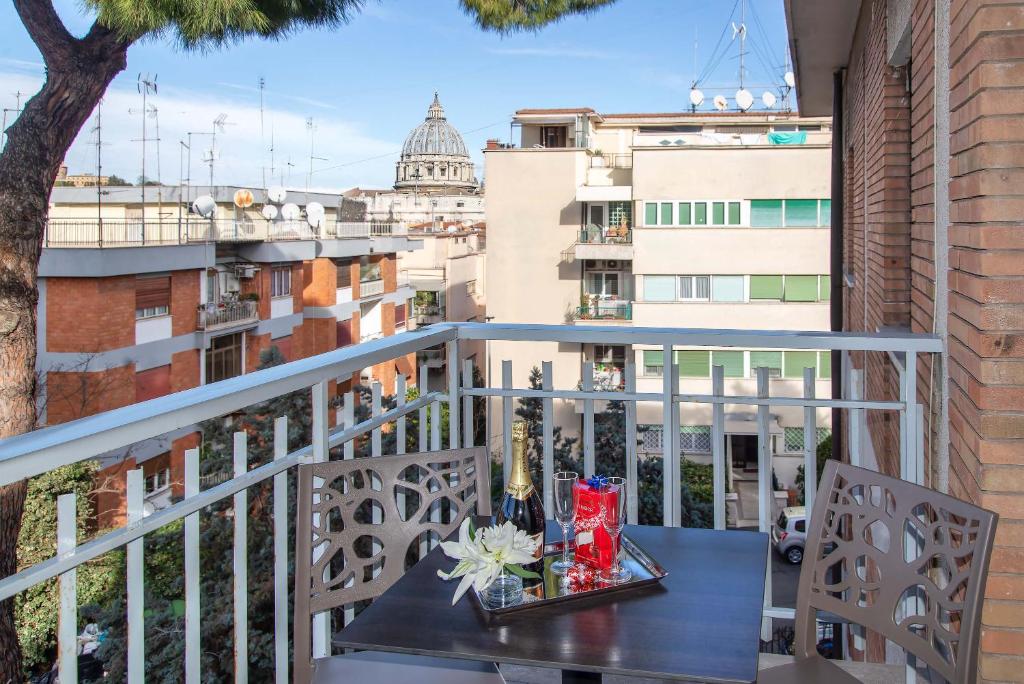 A balcony or terrace at Fragrance Hotel St. Peter
