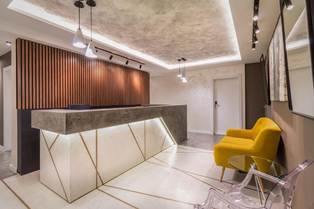 Posezení v ubytování Level Luxury Suites