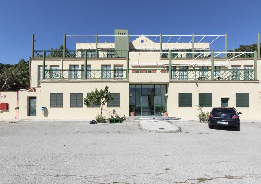 Budynek, w którym mieści się hostel
