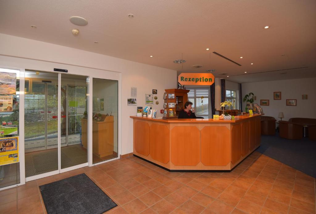 Vstupní hala nebo recepce v ubytování Hotel Am Wald -GARNI-