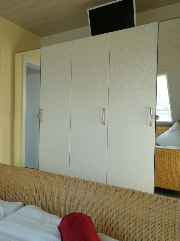 Postel nebo postele na pokoji v ubytování Apartmenthaus in Walle