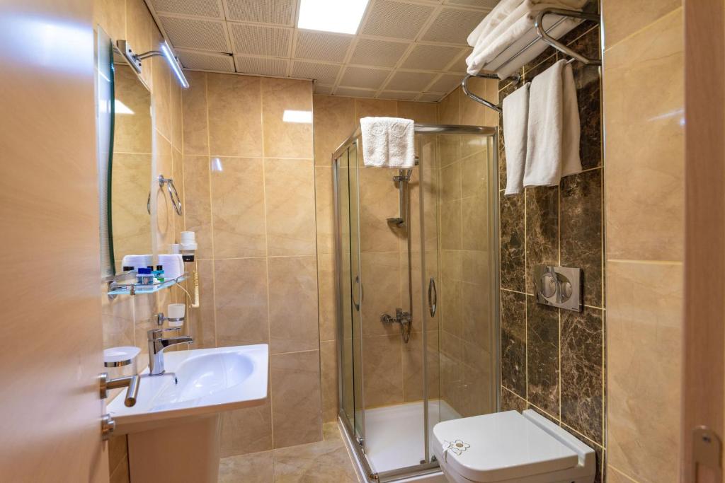 Koupelna v ubytování Sunlight Hotel