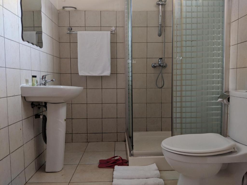 Koupelna v ubytování Prestige Hotel Suites