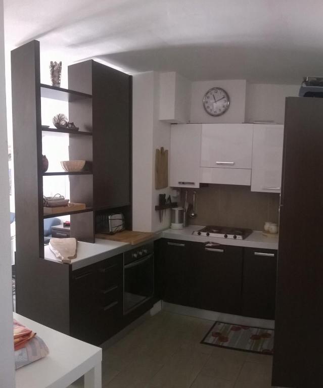 Kuchyň nebo kuchyňský kout v ubytování Residence Dei Walser
