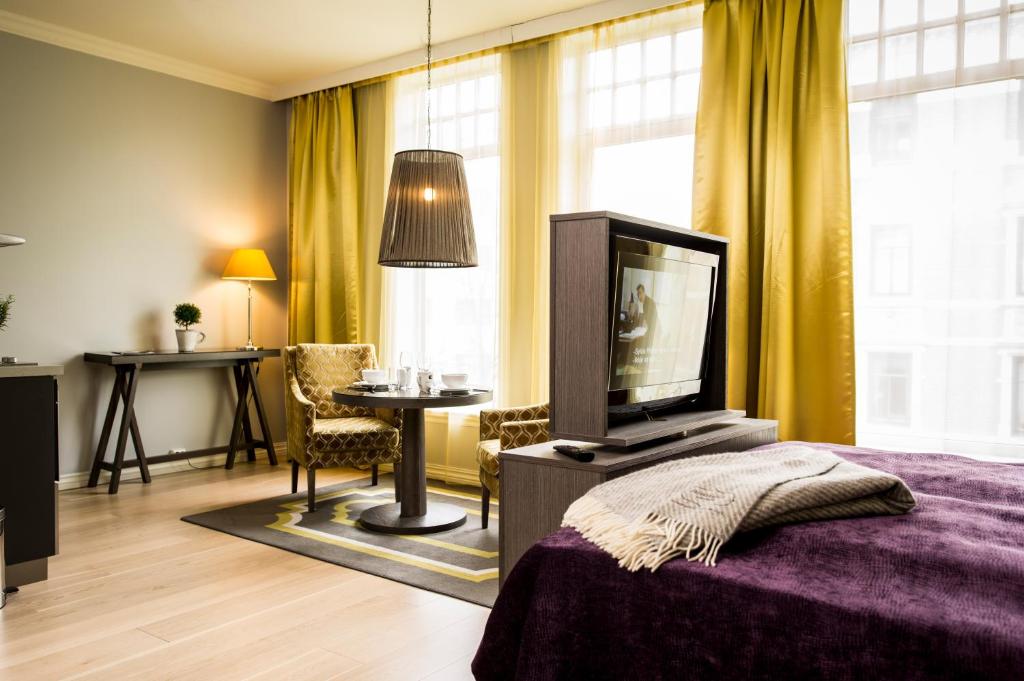 Postel nebo postele na pokoji v ubytování Frogner House - Skovveien