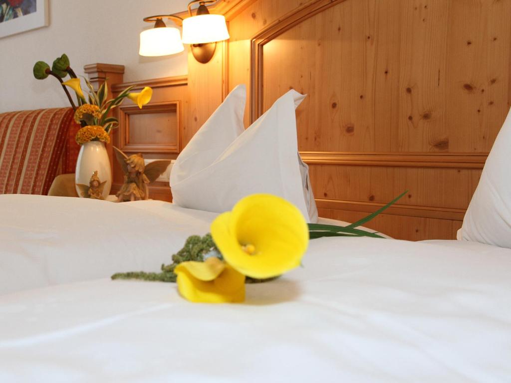 Кровать или кровати в номере Alpenresidenz am Mühlbach