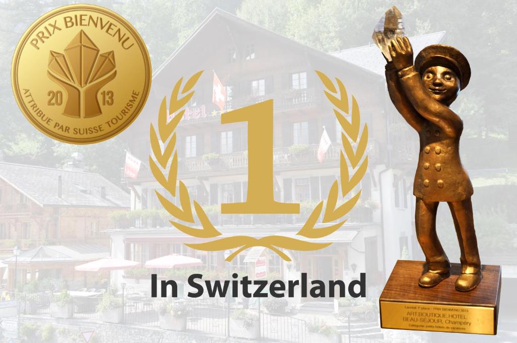 Certifikát, hodnocení, plakát nebo jiný dokument vystavený v ubytování Boutique Hotel Beau-Séjour & Spa Superior