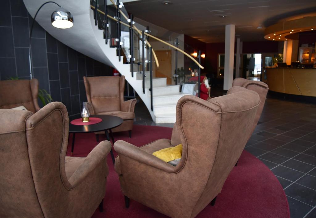 Posezení v ubytování Hotell Årjäng