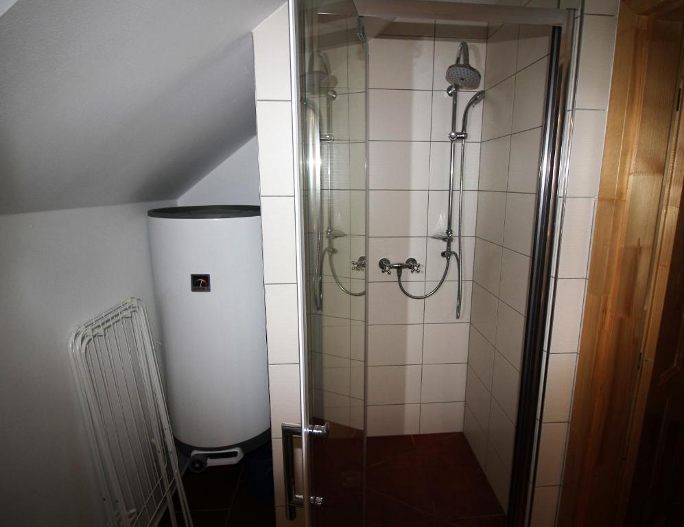 Koupelna v ubytování Apartmány u Knajflů
