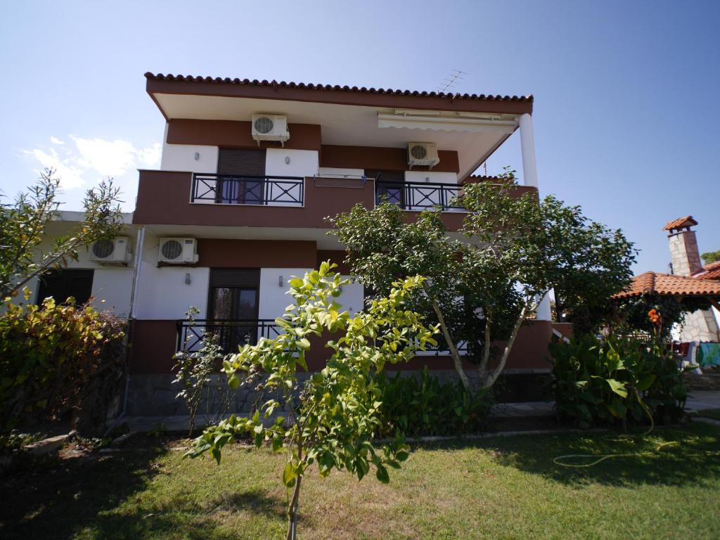 Zahrada ubytování Lampos House Vourvourou