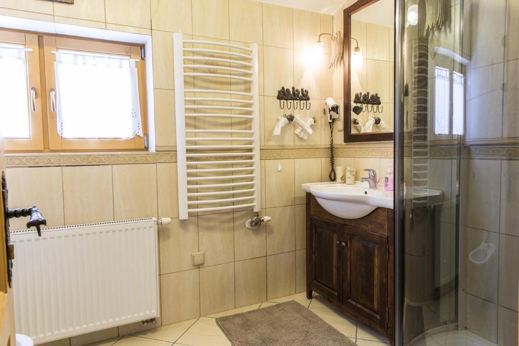 Kúpeľňa v ubytovaní Smrekowe Domki