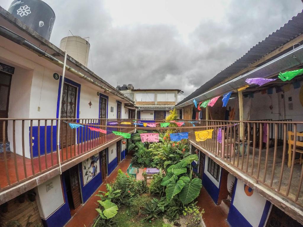 Balkón nebo terasa v ubytování Hostel El Nagual