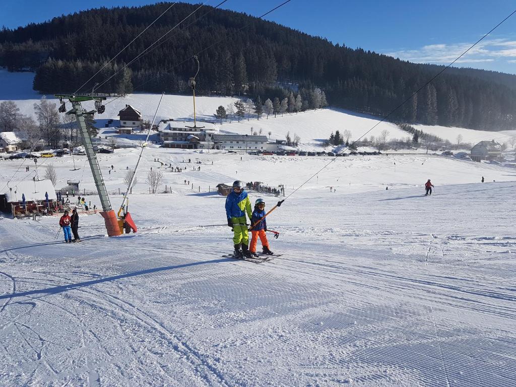 Το Ferienwohnung am Schneeberg τον χειμώνα