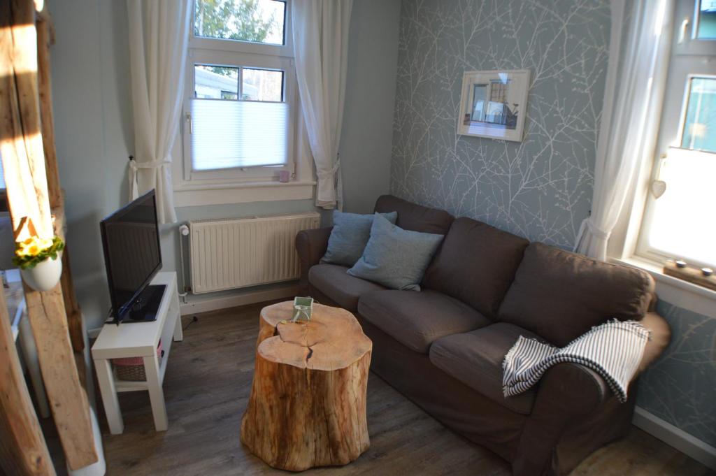 TV a/nebo společenská místnost v ubytování Ferienwohnung "Auszeit"