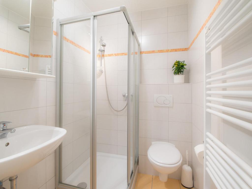 Koupelna v ubytování Haus Regina