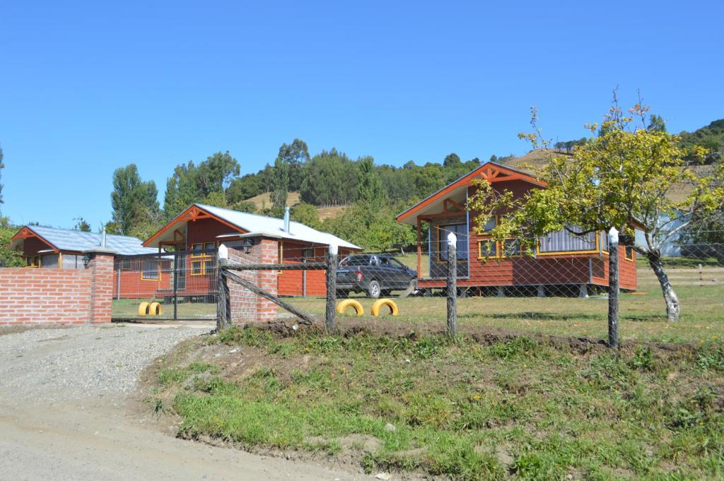 Κήπος έξω από το Cabanas Manzanal