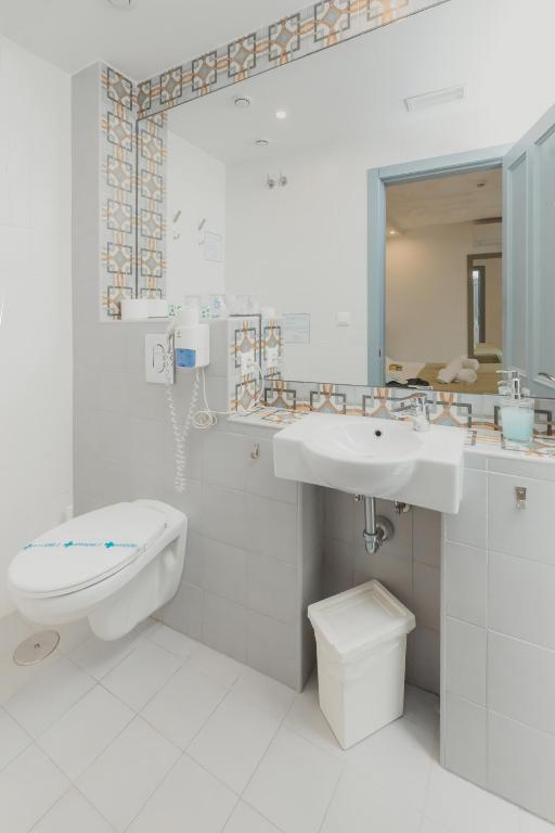 Koupelna v ubytování Hostal Gravina