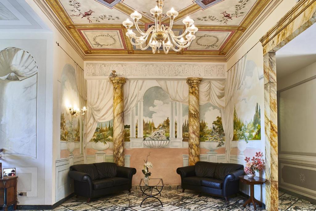 Posezení v ubytování Albergo Chiusarelli