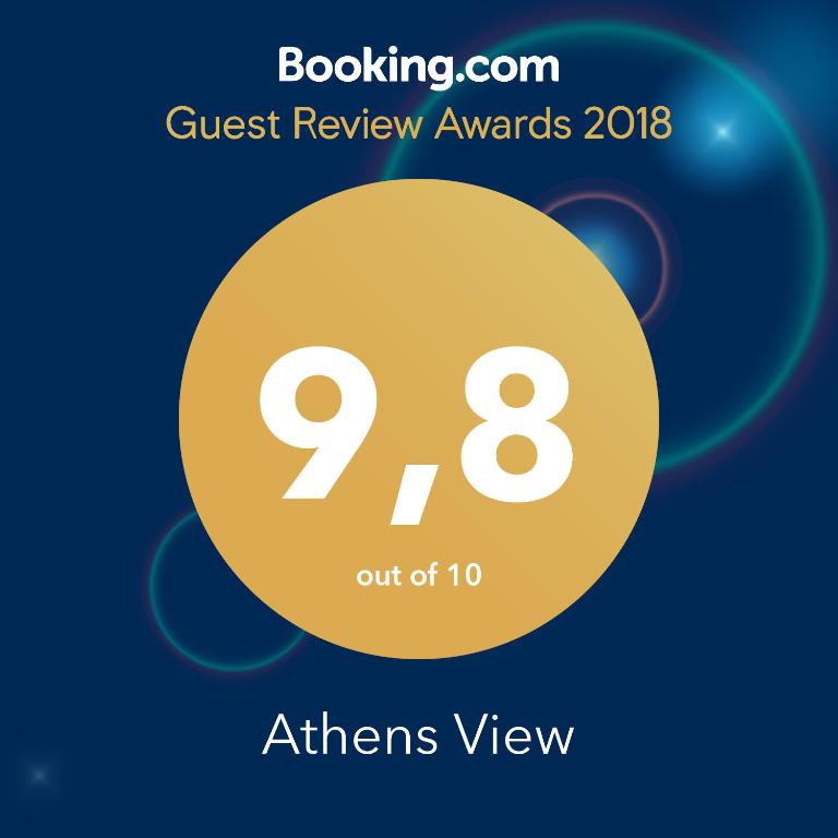 Certifikát, hodnocení, plakát nebo jiný dokument vystavený v ubytování Athens View