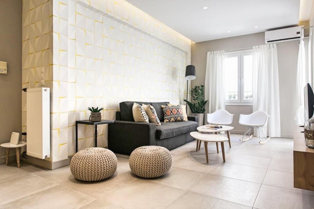 Χώρος καθιστικού στο Modern Design Acropolis Flat