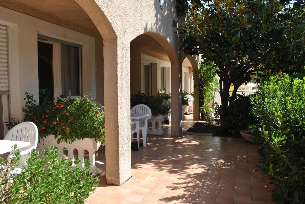 Zahrada ubytování Hostellerie Saint Benoît