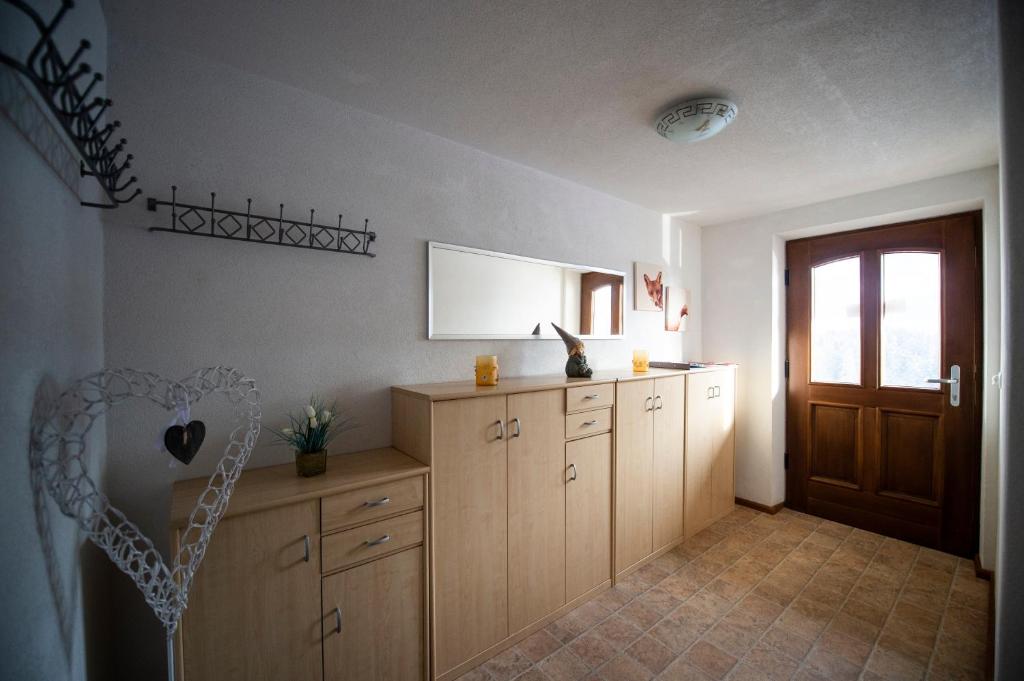 Kuchyň nebo kuchyňský kout v ubytování Hof Hintererb